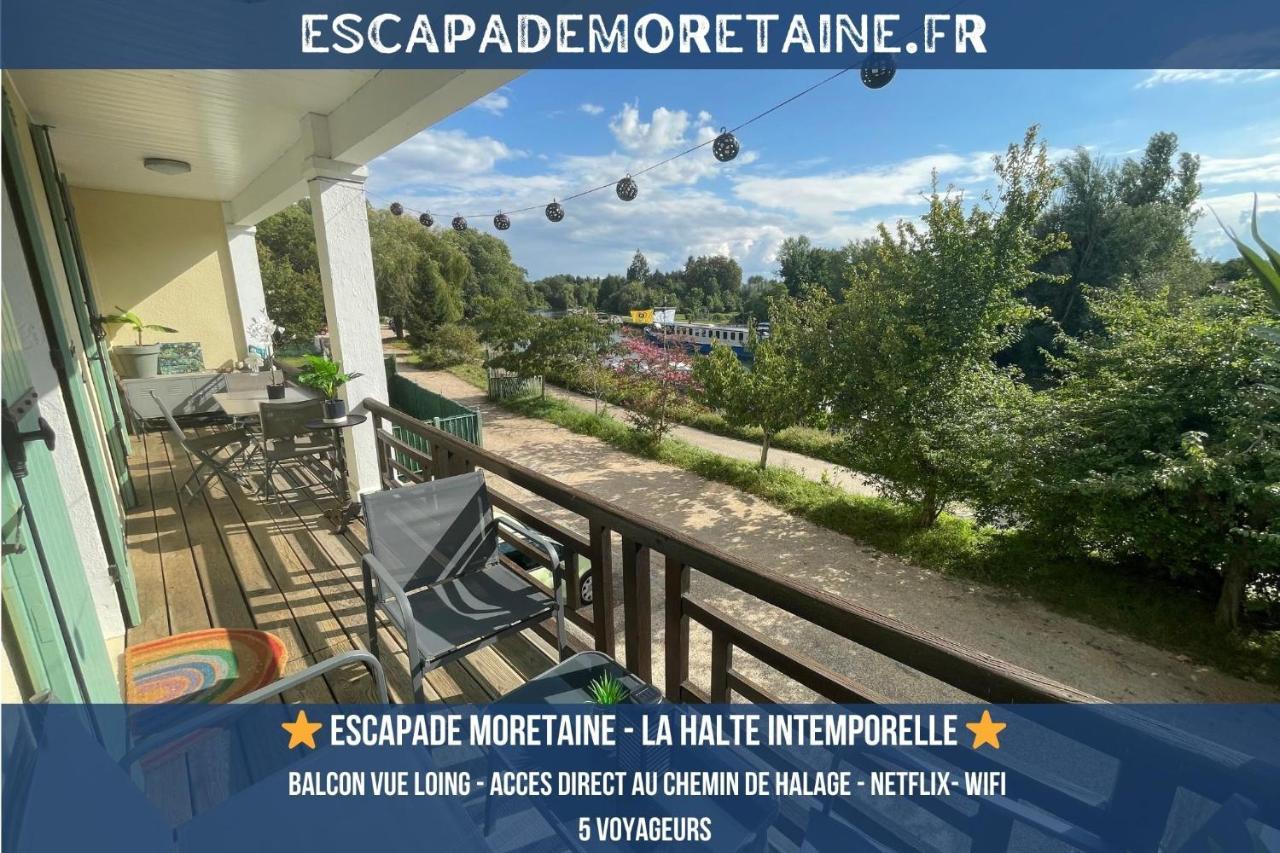 Apartmán T3-Balcon Plein Sud-Acces Direct Au Bord Du Loing Moret-sur-Loing Exteriér fotografie